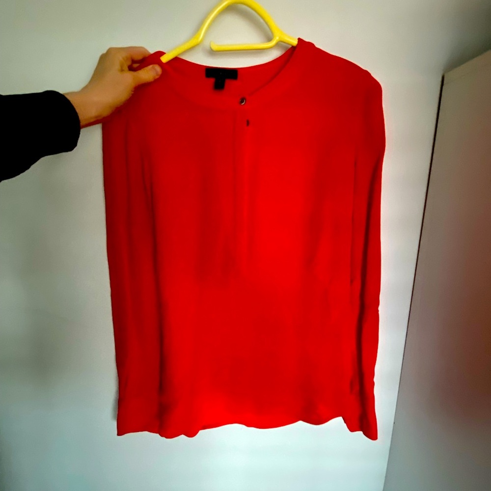 JCrew red women’s blouse